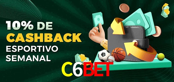 10% de bônus de cashback na C6Bet